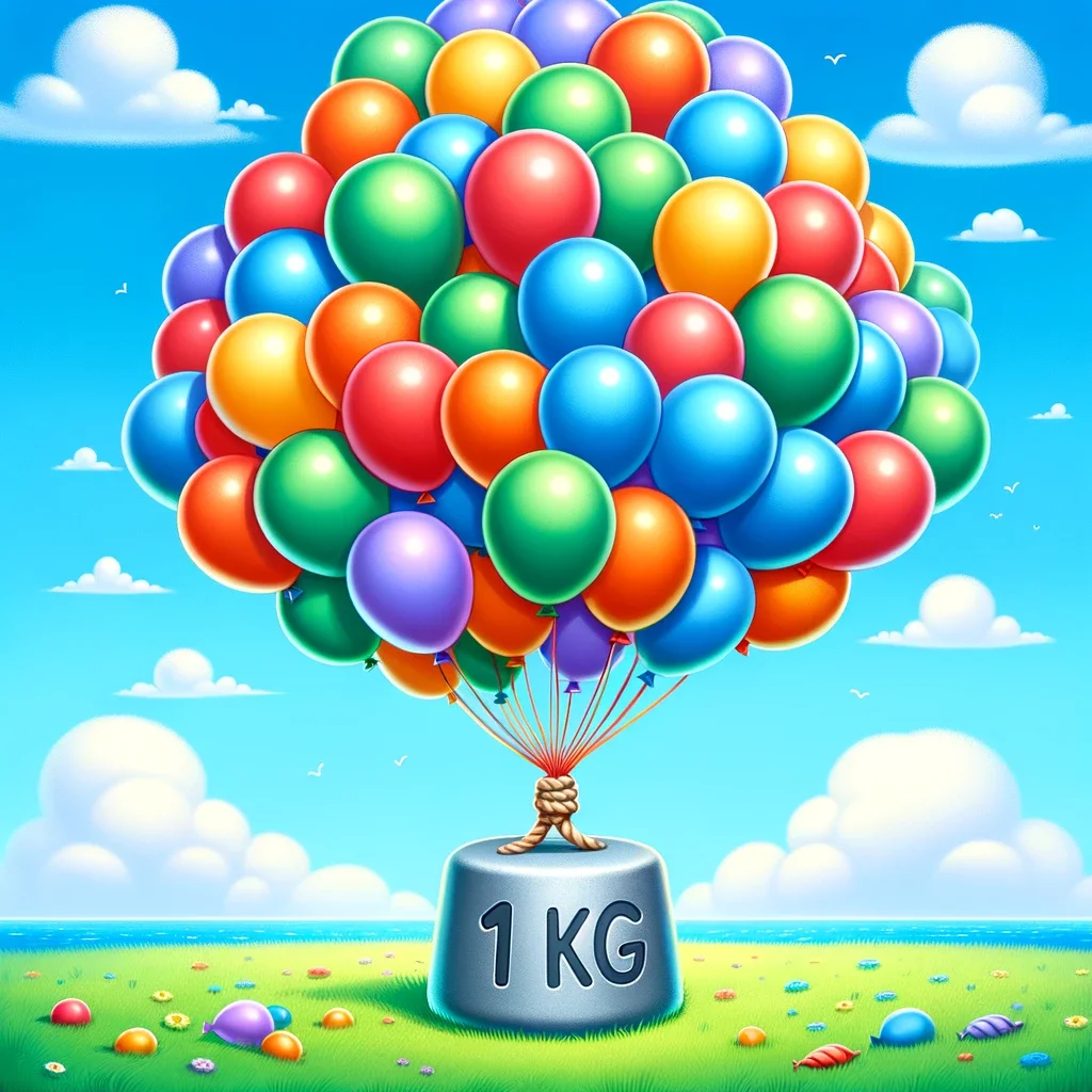 Combien de ballons d'hélium pour soulever 1 kg : le guide détaillé • Ballon  Gonflable
