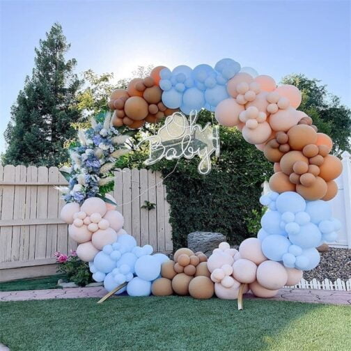 Arche de Ballon Bleu Pastel