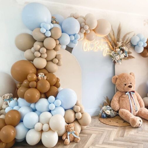 Arche de Ballon Bleu Pastel